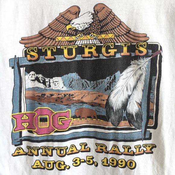 Vintage 1990 Sturgis Harley Tee - Picture 3 of 6